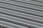 Preview: ACO Bodenwanne mit Stahlzarge 75 x 50cm Einlage Gummiprofil grau Bürstenprofil grau und Wasserwaage